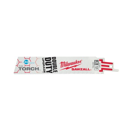 Milwaukee Tool 6 in. 14 TPI THE TORCHIce HardenedSAWZALL Blades 48-01-9782